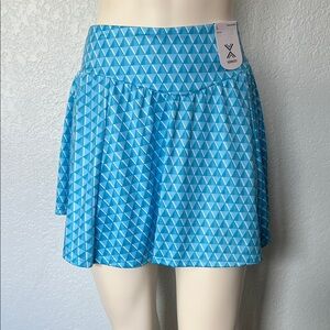 Xersion Womens Large High Rise Workout Skort Athletic Skirt Built In Shorts NWT